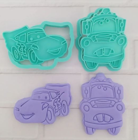 Cookie Cutter Cars And Mate  3D-printed locally by independent makers.