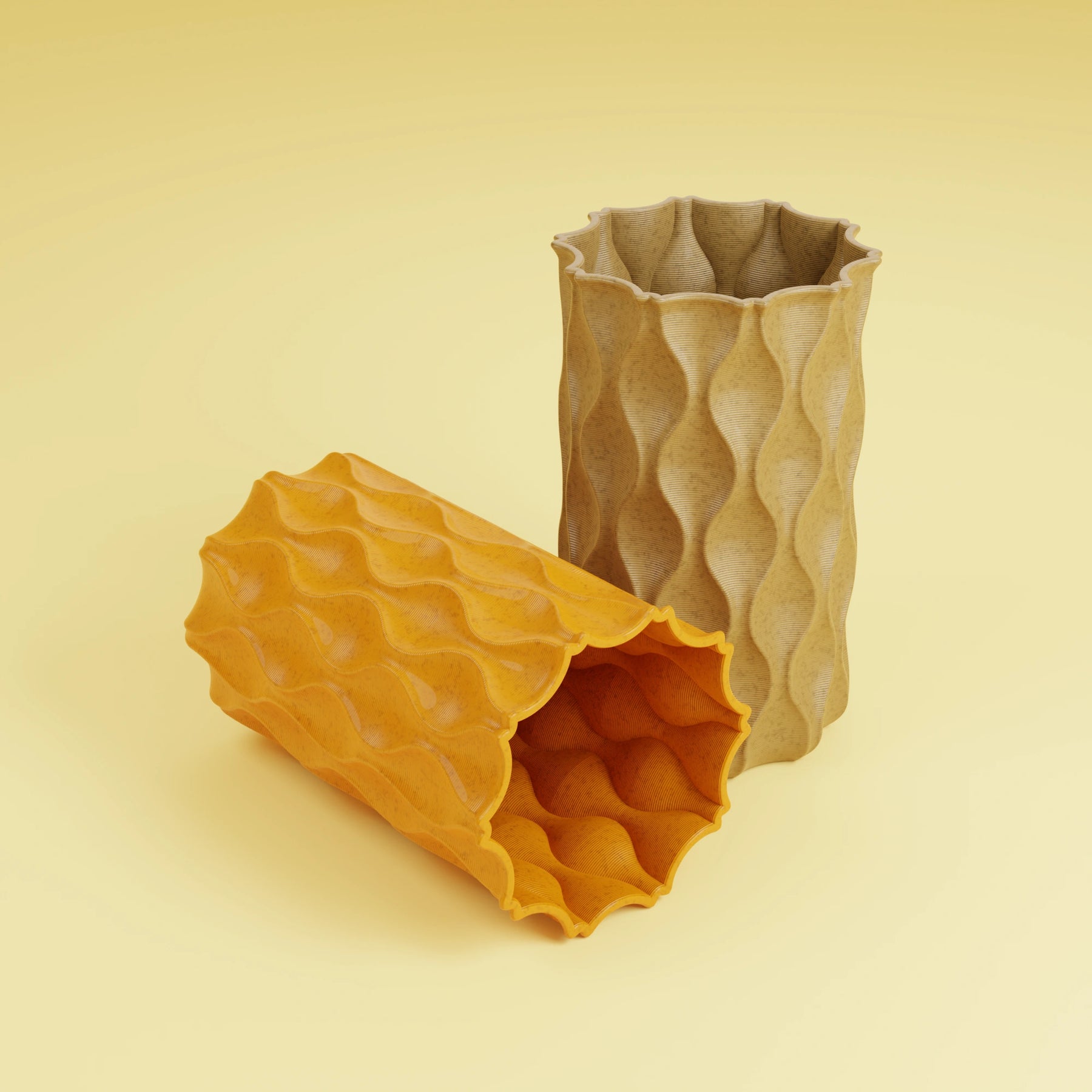 WAVE PATTERN VASE
