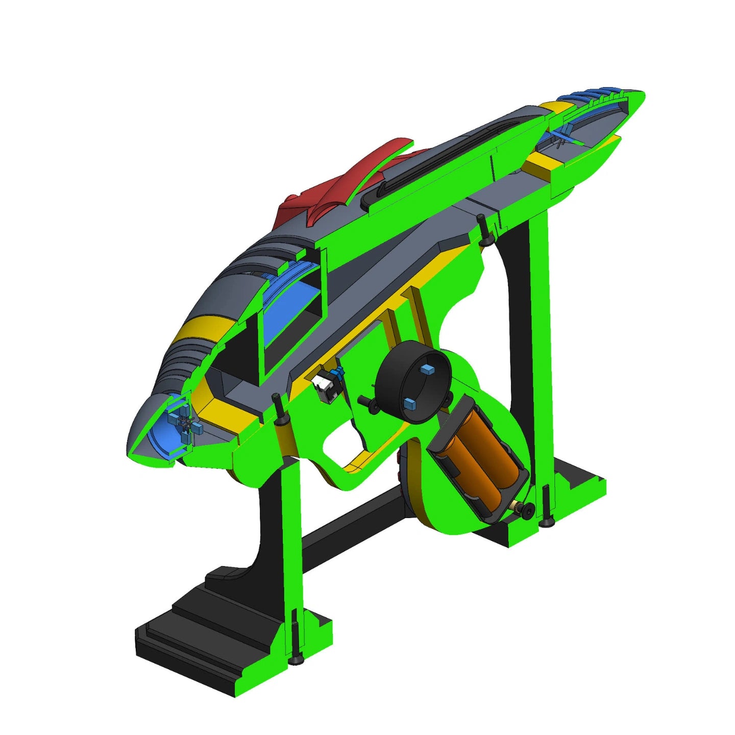 Alien Blaster - Fallout - DIY KIT - With Stand
