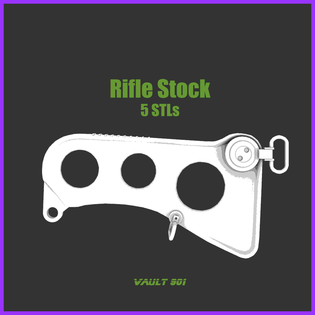 Standard Rifle Stock Kit 3Dprinted locally by independent makers.