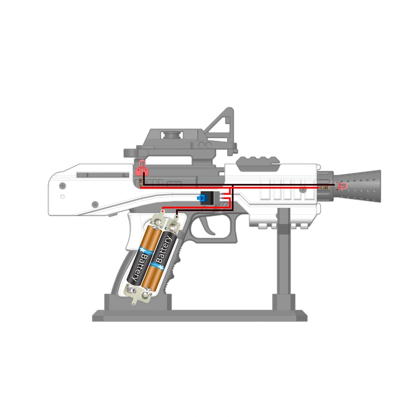 SE-44C Blaster - Star Wars - DIY KIT + MODs