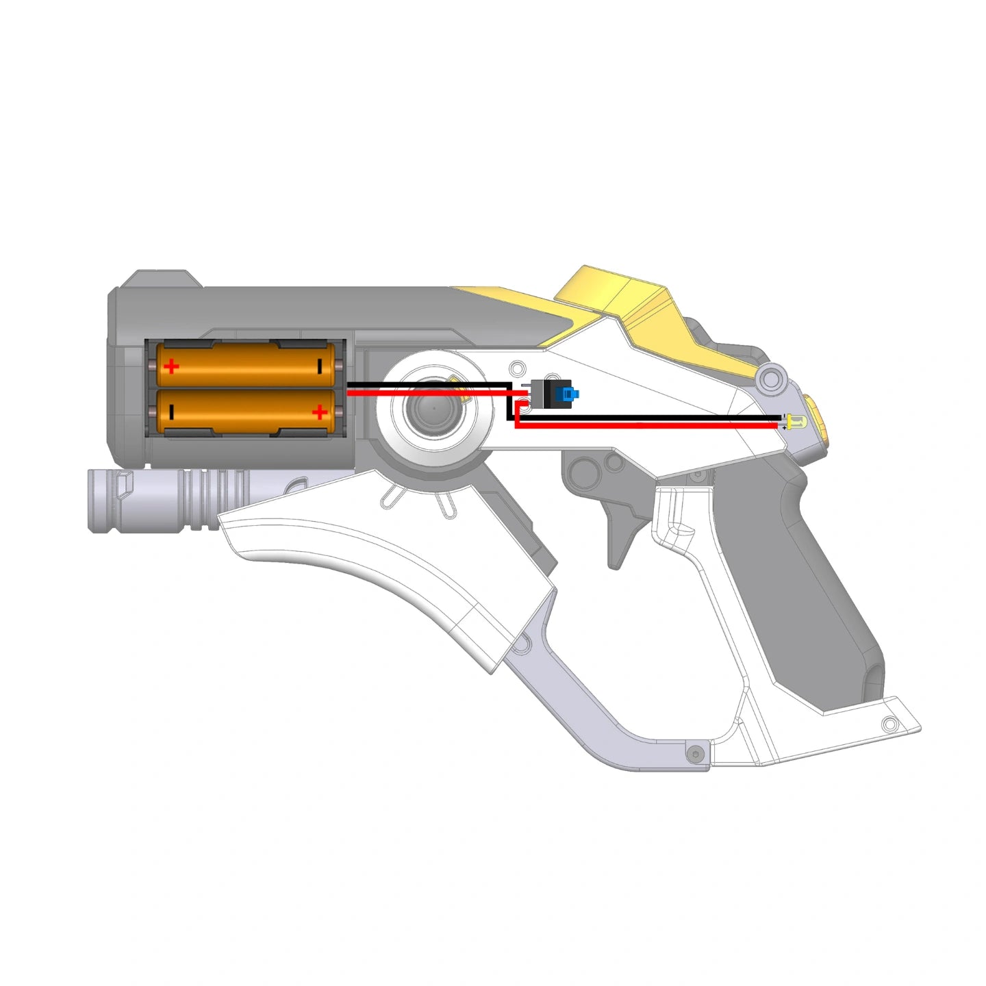 Mercy Blaster Original Skin - Overwatch - DIY KIT