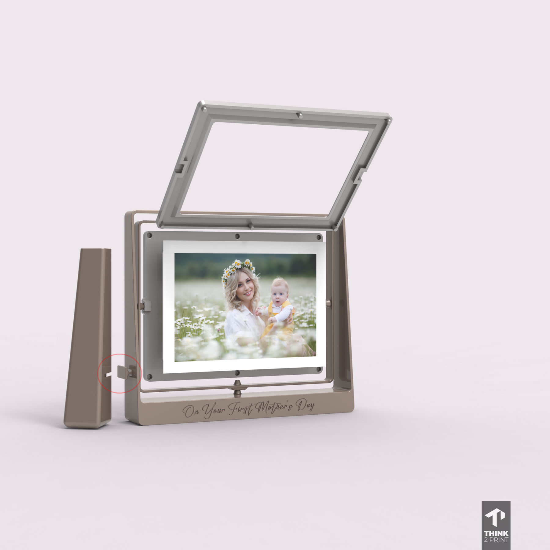 Mothers Day Gift - Print in Place Photo Frame + Vase