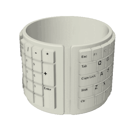 Warped Keyboard - Planter | Desk Organizer