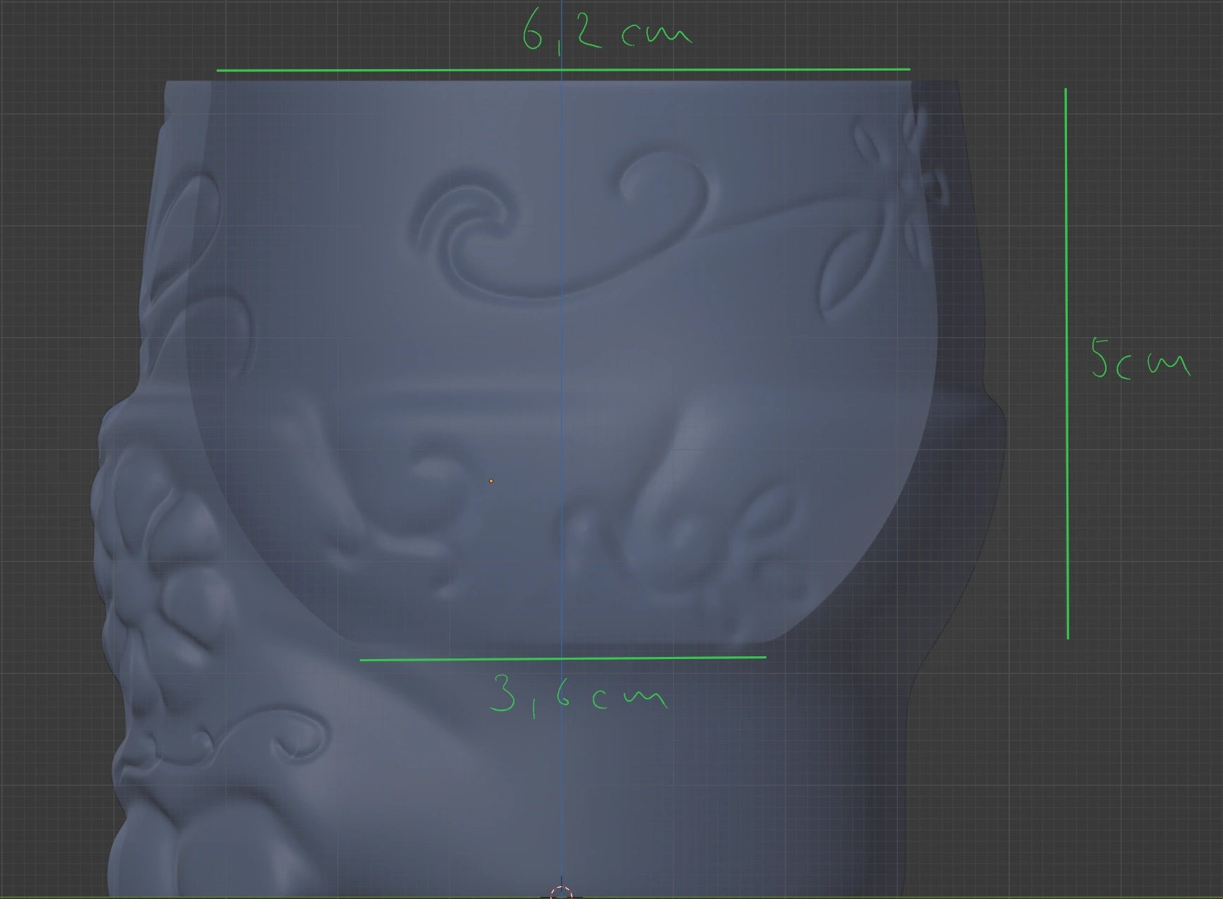 Stylized Skull Pot - Flower