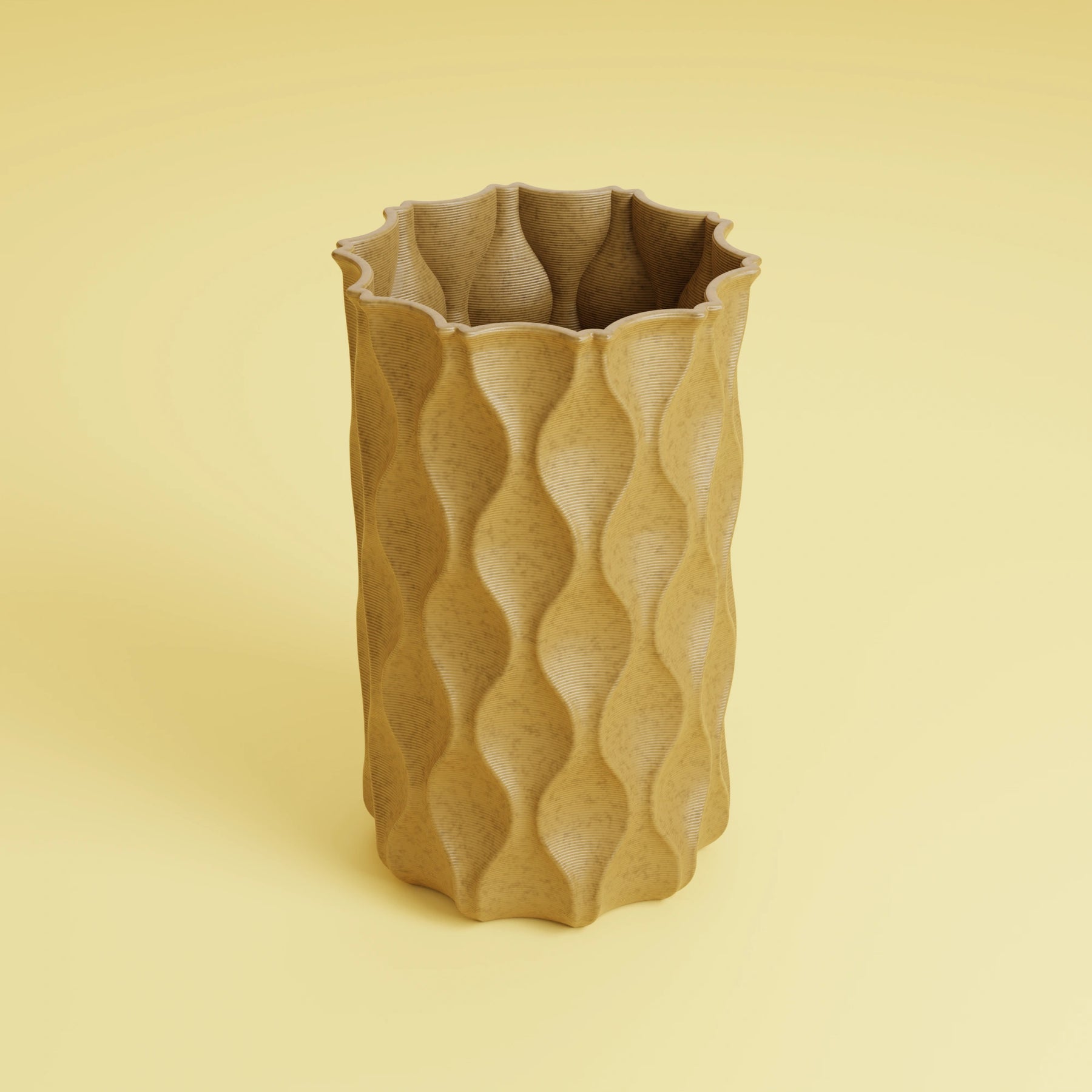 WAVE PATTERN VASE