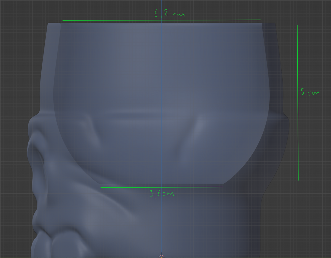 Stylized Skull Pot - Basic