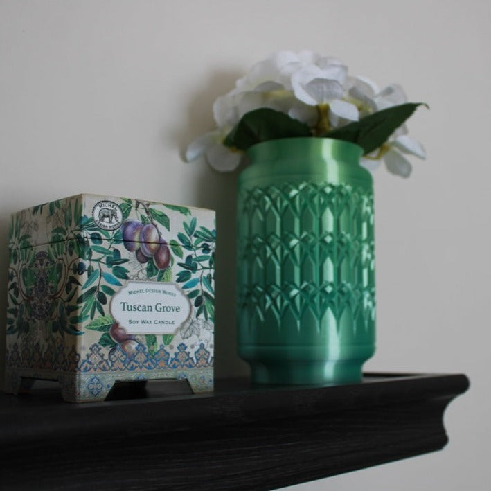 Art Deco Etched Vase