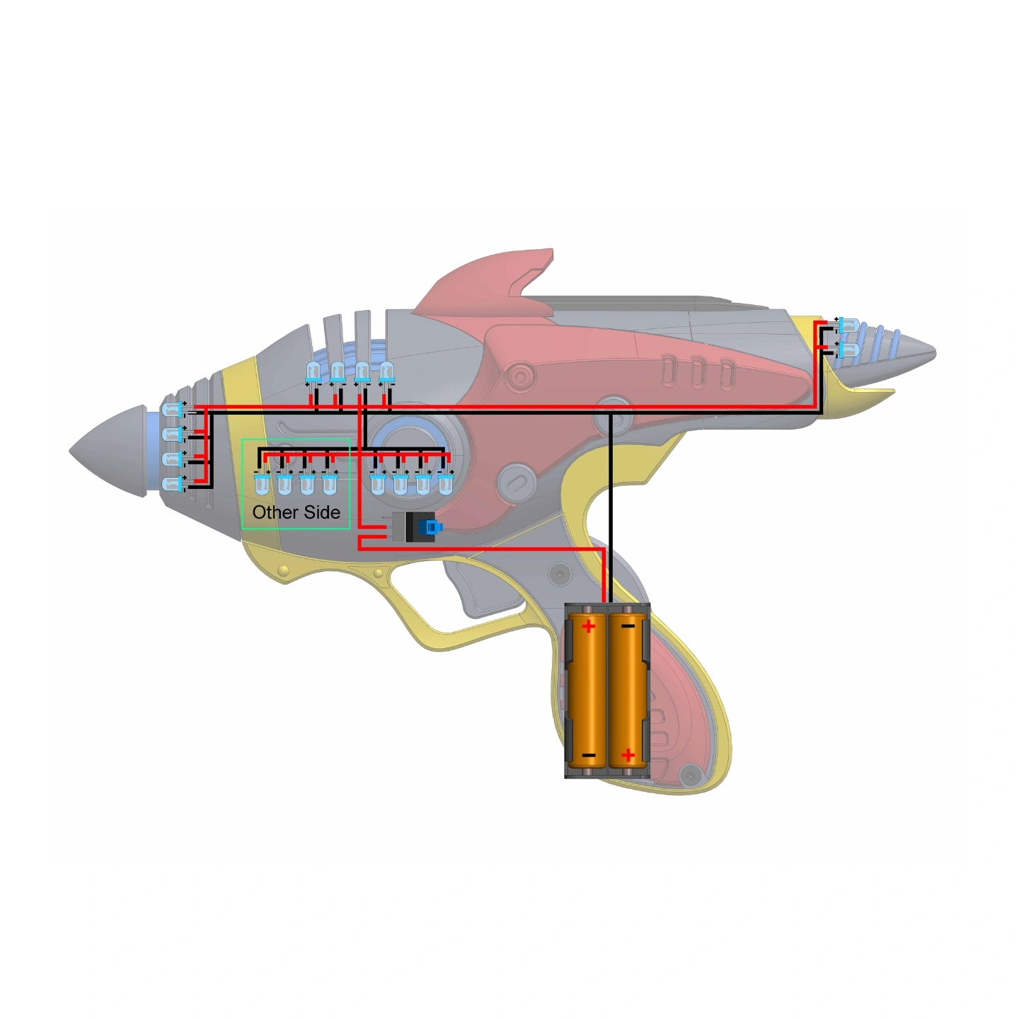 Alien Blaster - Fallout - DIY KIT - With Stand