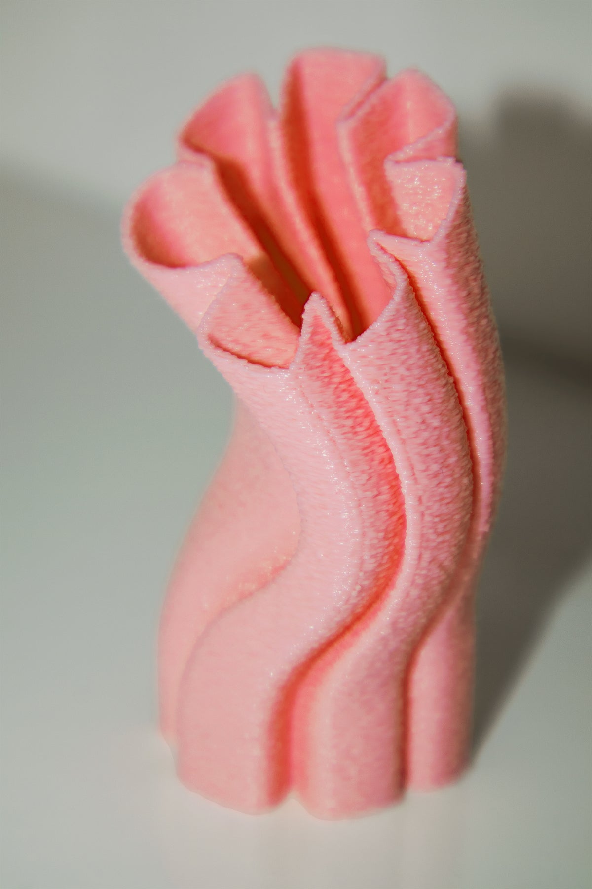 Coral Bending Decorative Tabletop Vase