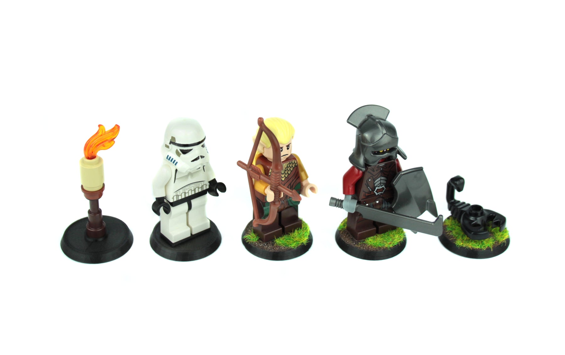 Base Ø25mm with studs for minifigure ( Qty : 25 )