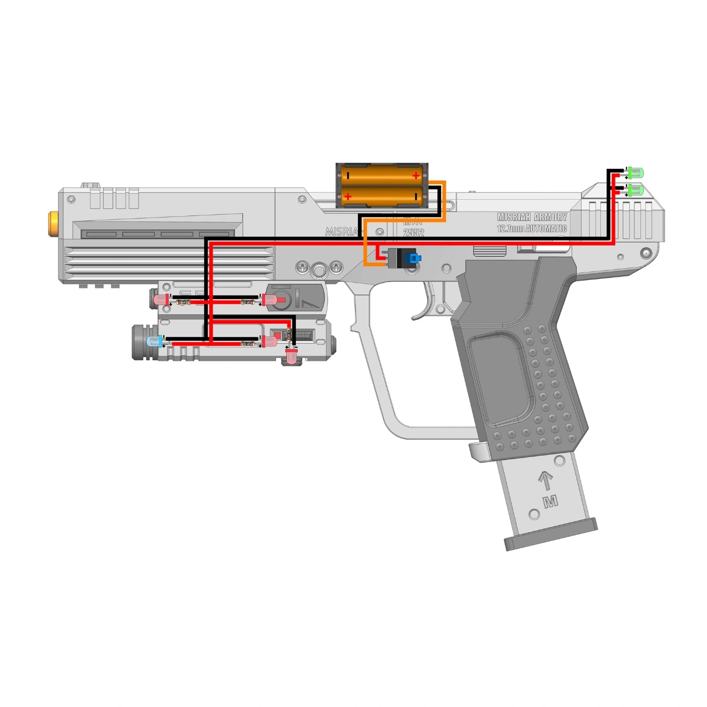 M6C Socom - Halo - DIY KIT + With Stand