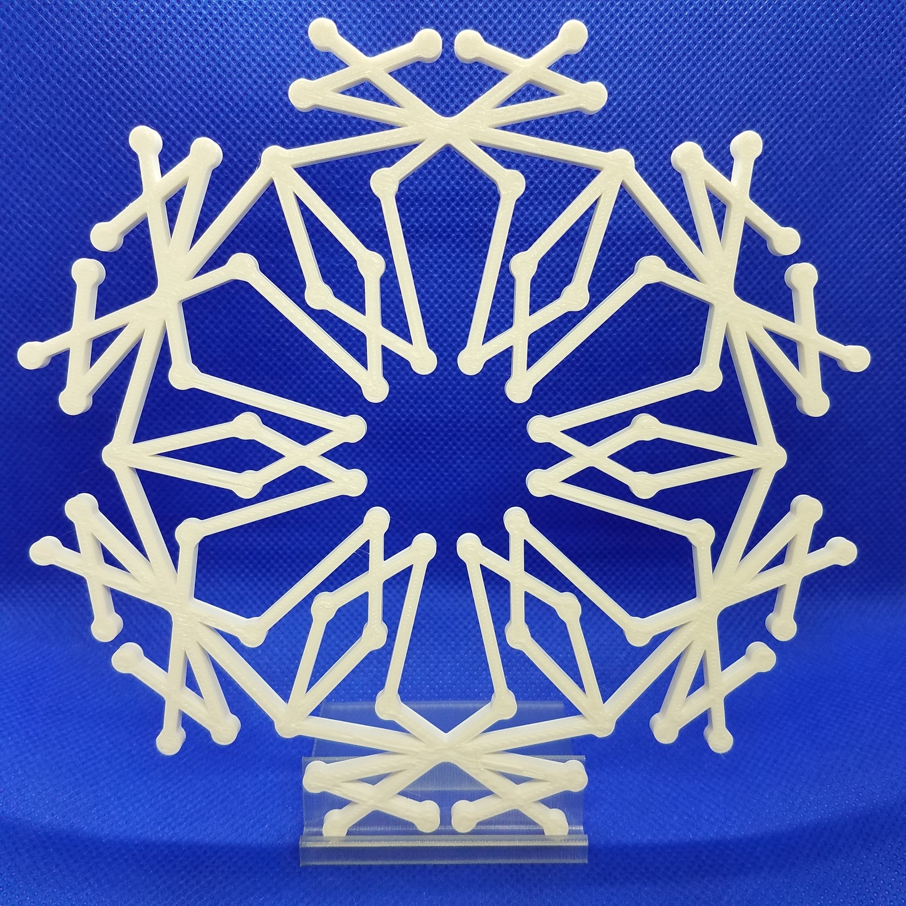 Large Snowflakes With Stands