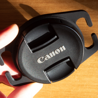 Lens Cap Holder for camera strap - 52 mm lens