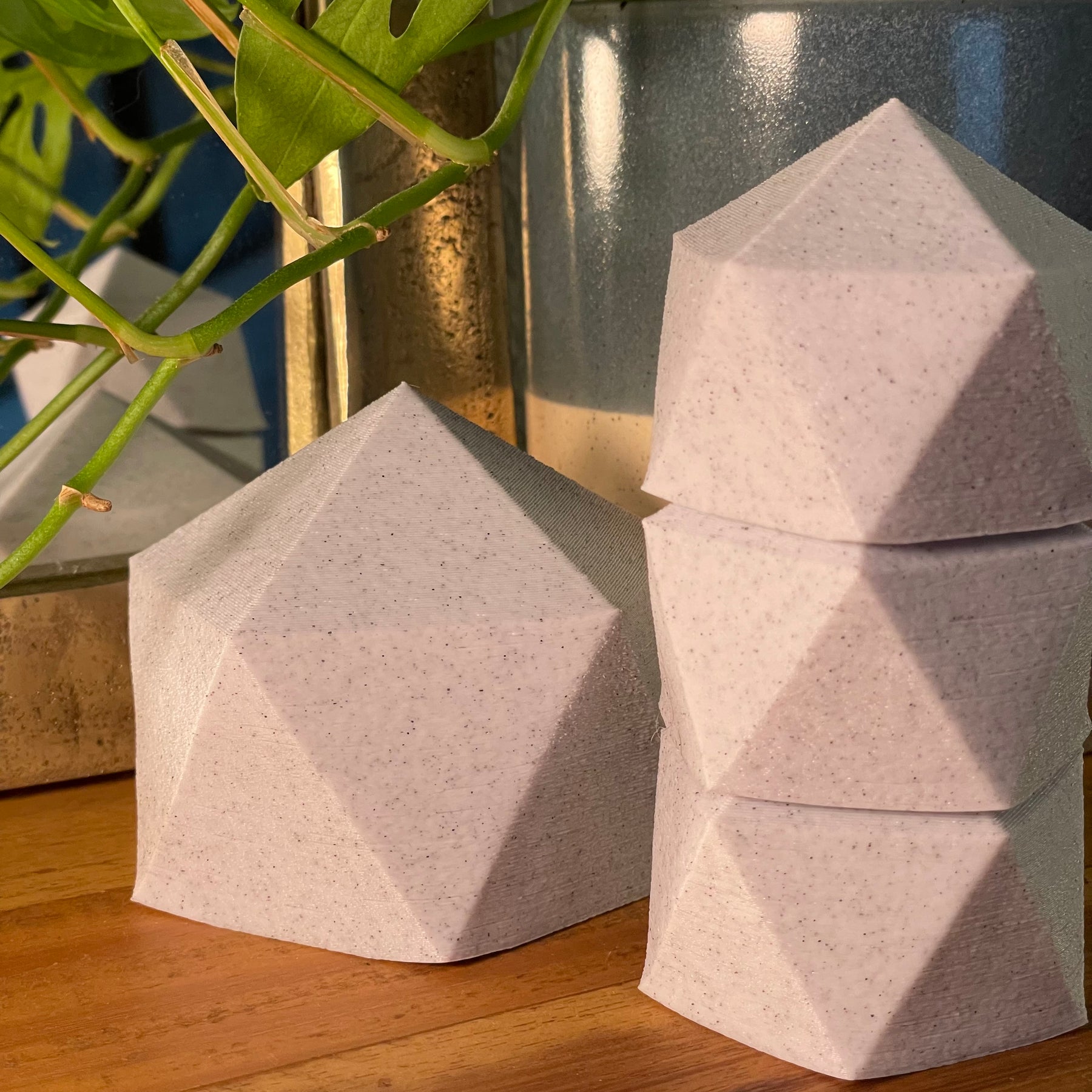Icosahedron Planter Set