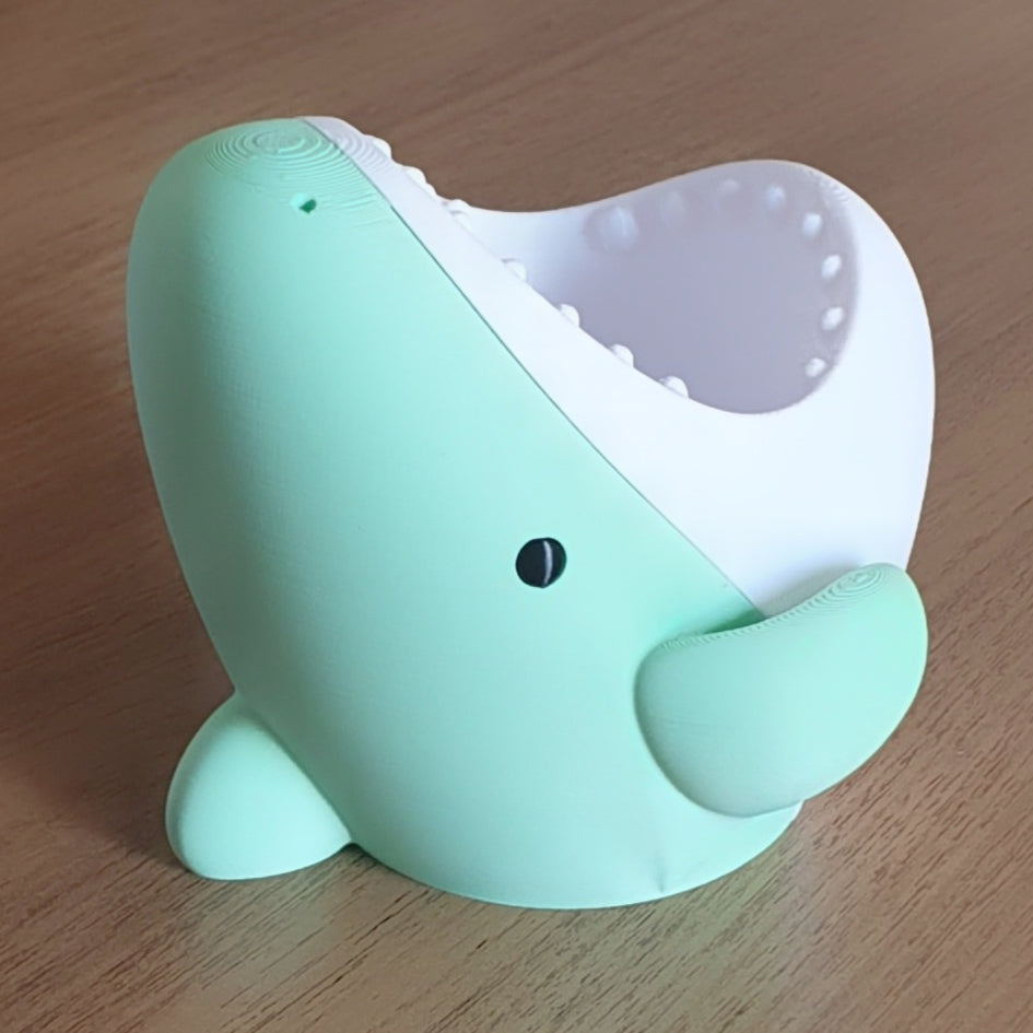 Shark pen cup cable holder-Kawaii