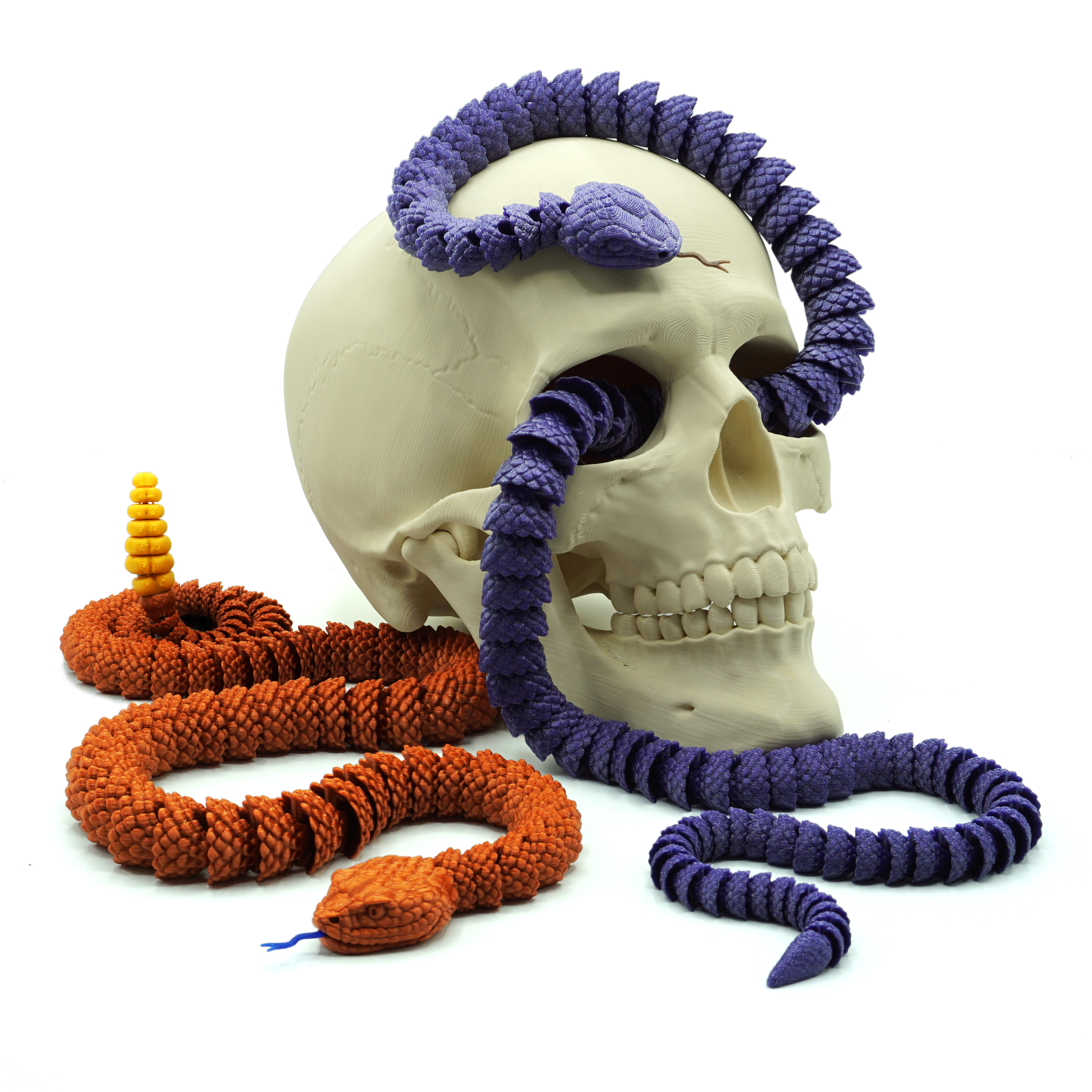 Articulated Snake | 3D-printed locally by independent makers.