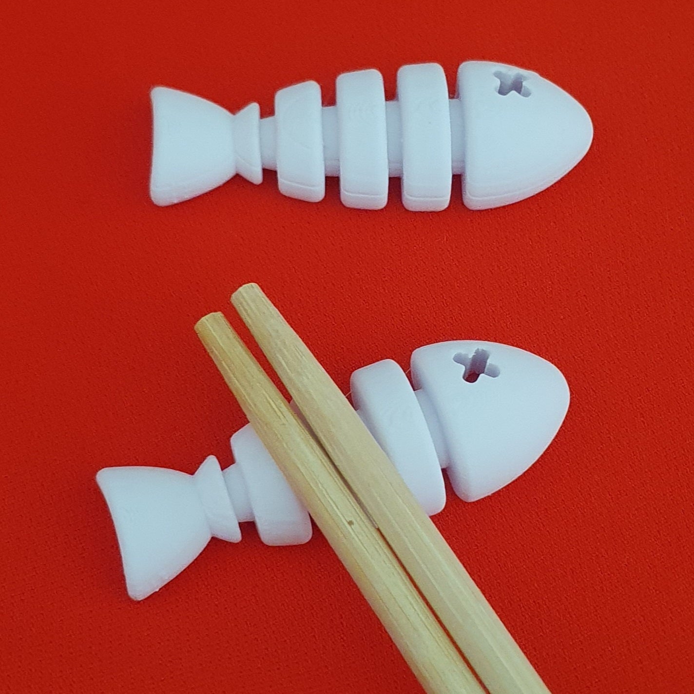 Fish Chopstick Holder Set of 4 3Dprinted locally by independent