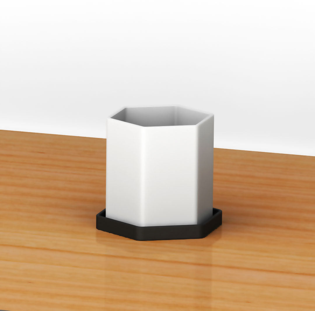 3D Printed Geometric Poligon Vase