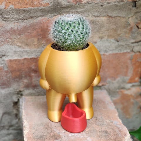 Peeing Baby Succulent Vase