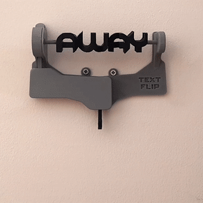 Text Flip - Key Hanger