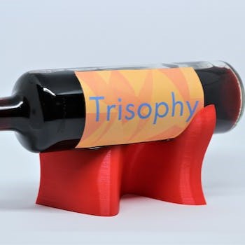Wine holder / Wine Exhibitor Wave Crest