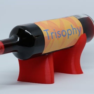 Wine holder / Wine Exhibitor Wave Crest