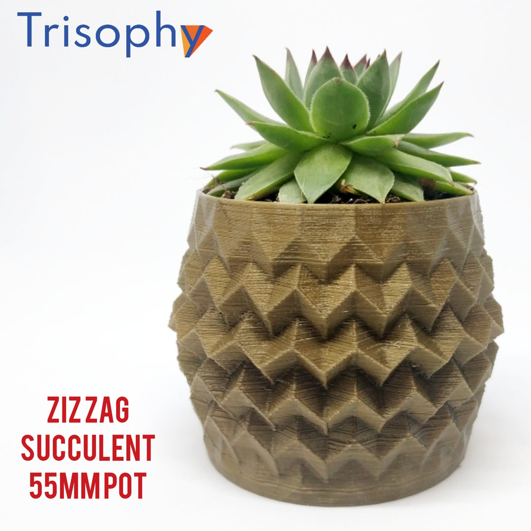Double Planter Set -  Rombo & Zig Zag