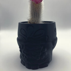 Stylized Skull Pot - Flower