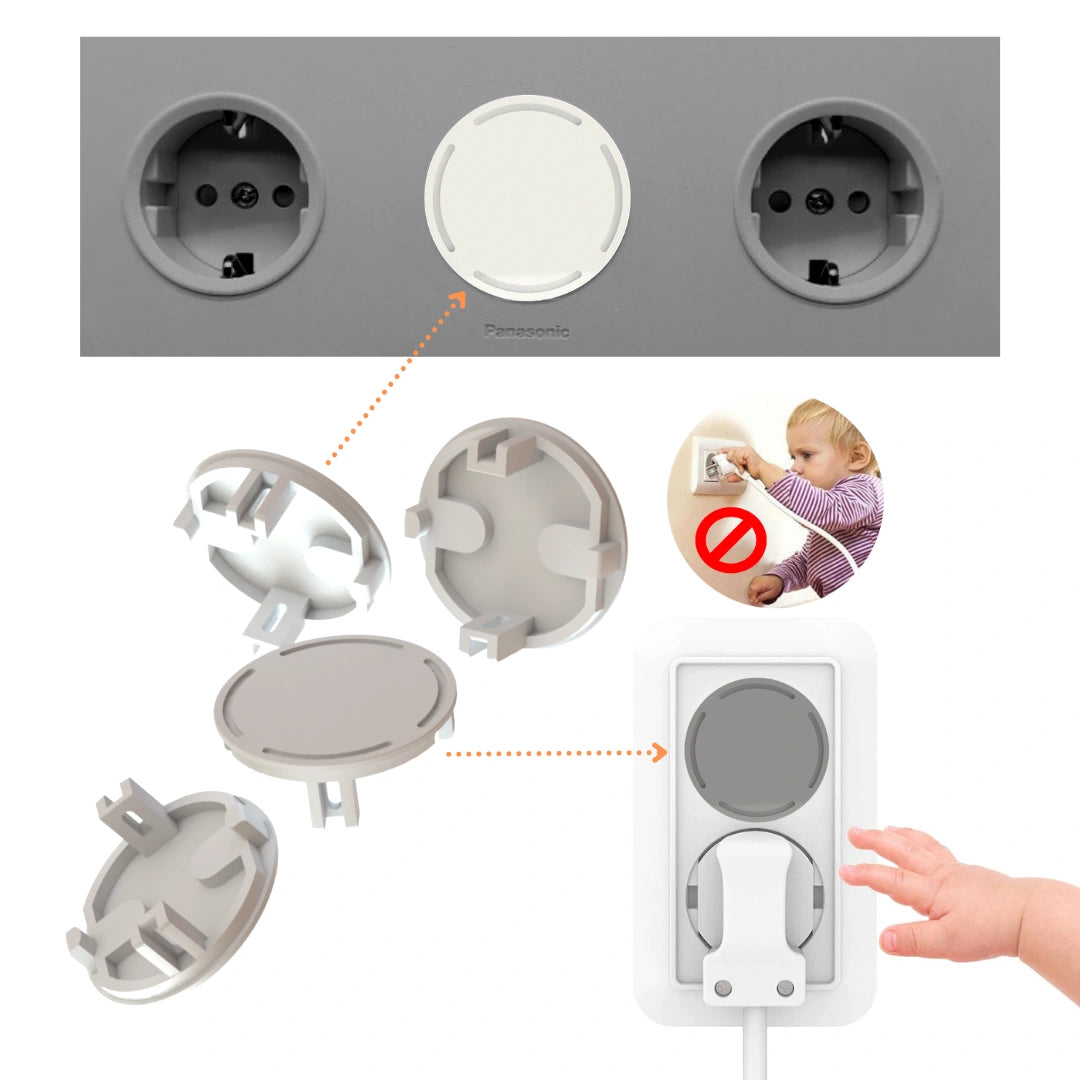 Safety Electrical Outlet Plug Cover - pack of 6