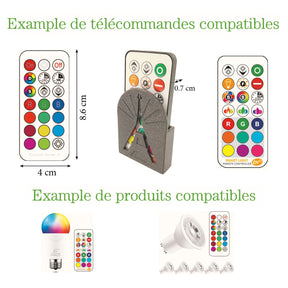 Remote Control Holder LED Changing Color -  Design Eiffel Tower