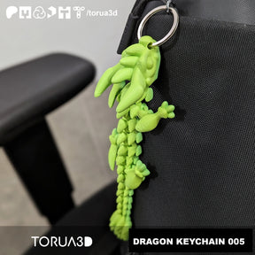 Articulated Dragon Keychain 005