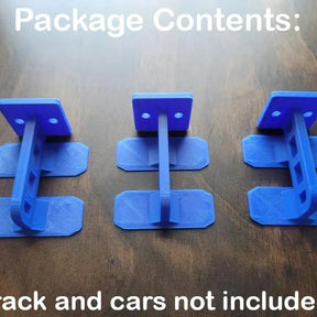 3 Pack 2-Lane Wall Mounts for Hot Wheels Tracks - Toy Car Track - Perfect for Kids Bedroom or Playroom - Compatible with Monster Trucks