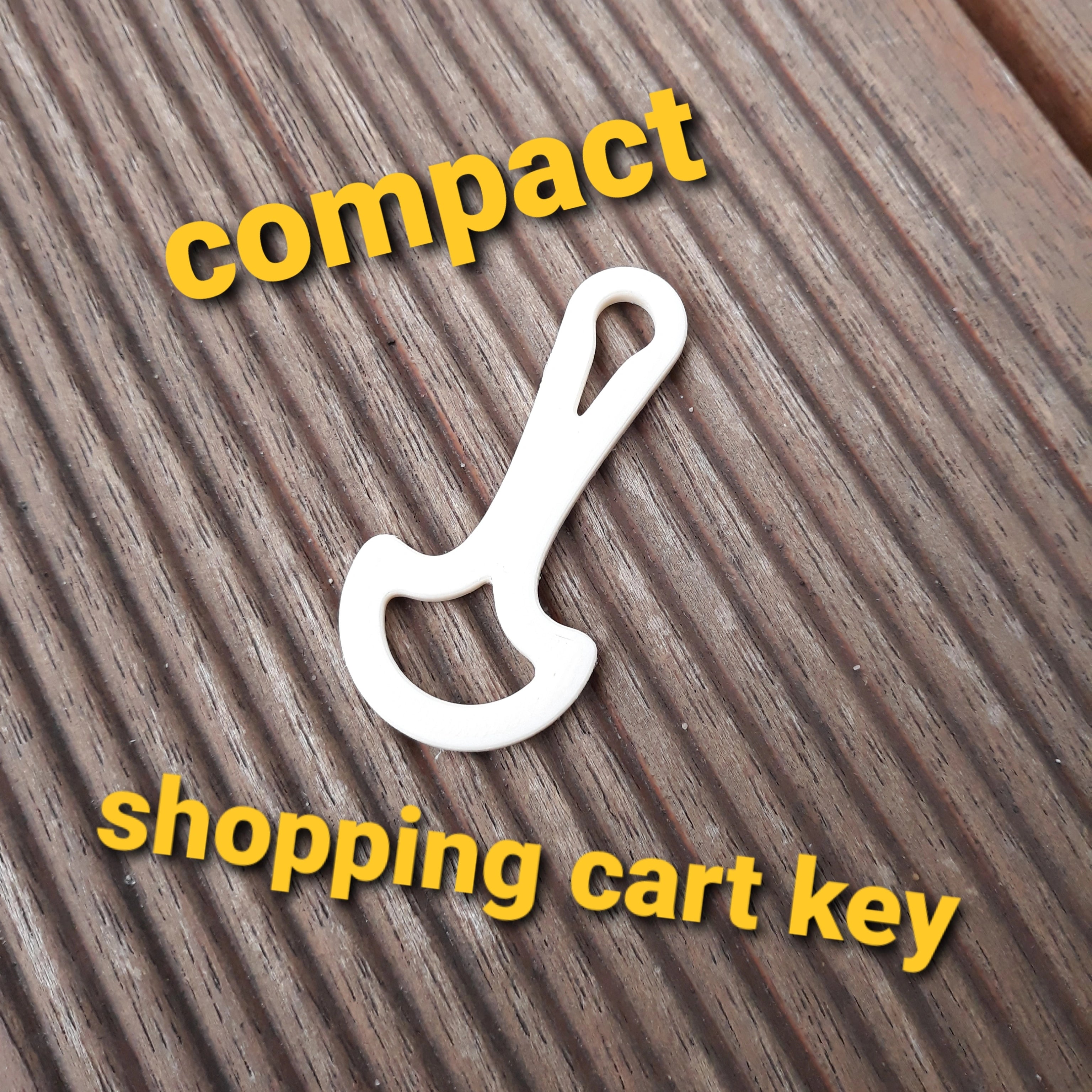 Shopping Cart Keys - 10 Pieces | 3D-printed locally by independent makers.