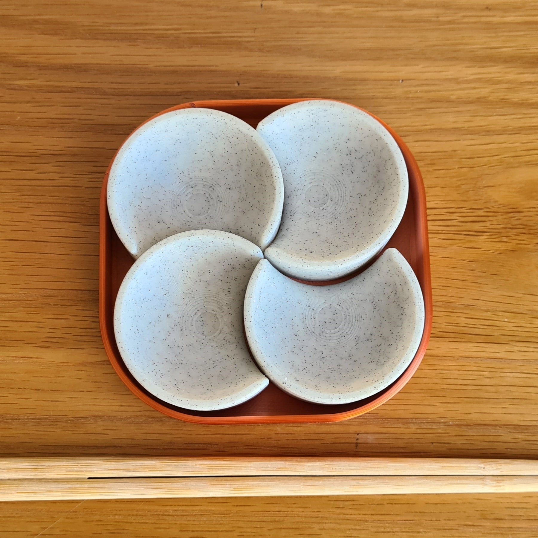 Beautiful & Functional Chopstick Holder Set On Tray