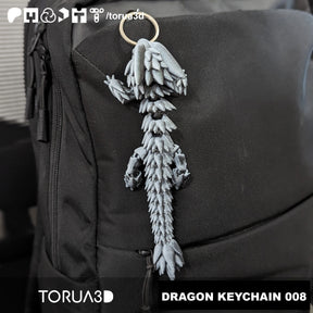 Articulated Dragon Keychain 008