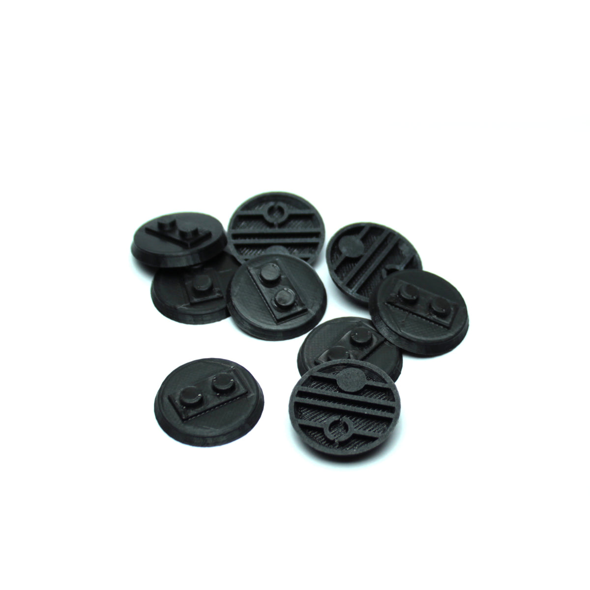 Base Ø25mm with studs for minifigure ( Qty : 25 )