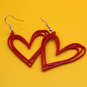 Sketched heart earrings - Pack of 24
