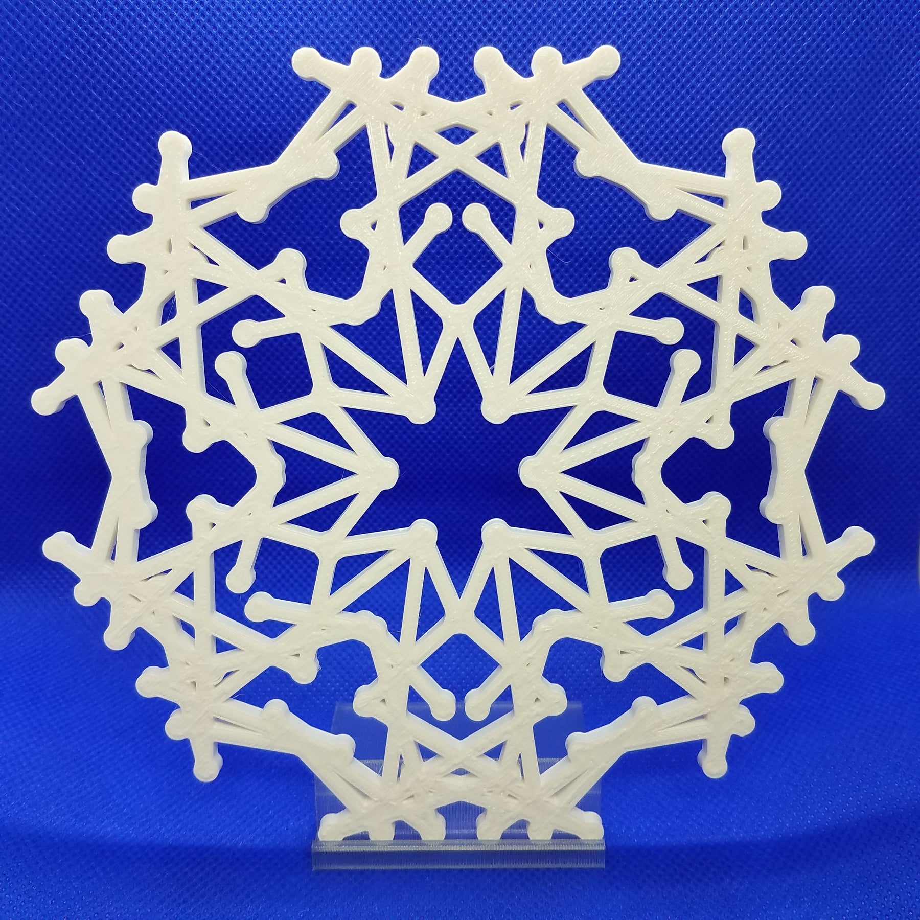 Large Snowflakes With Stands