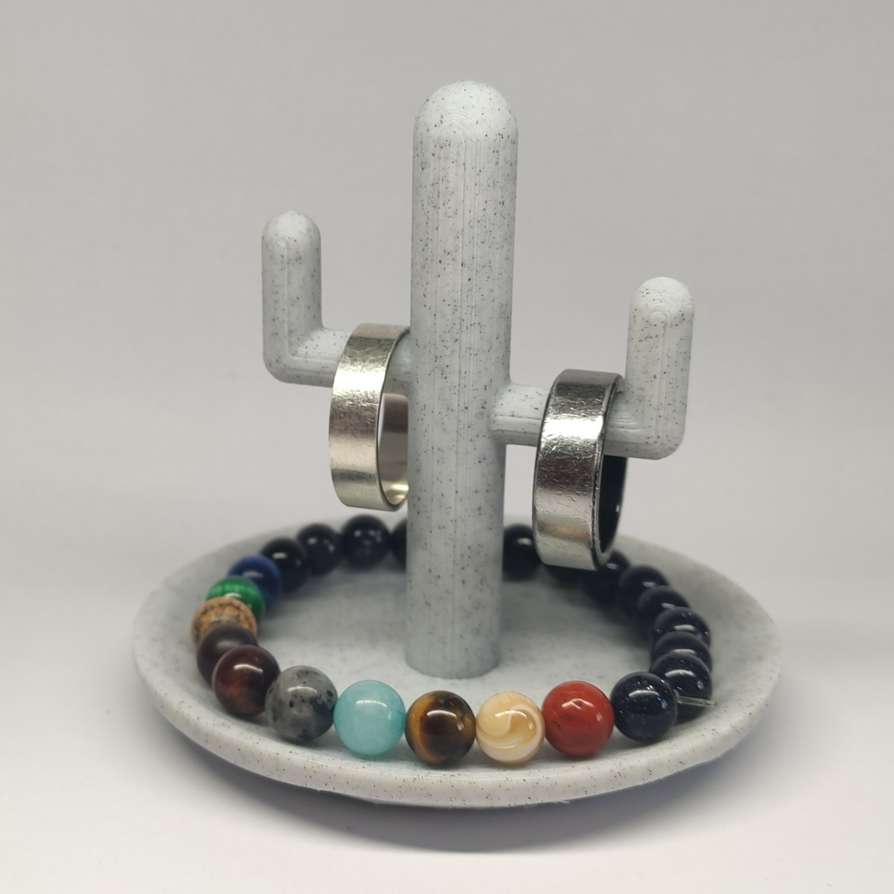Cactus Ring Holder For Jewelry, Wedding Decor, Bracelet Organizer, 5 x 4 In