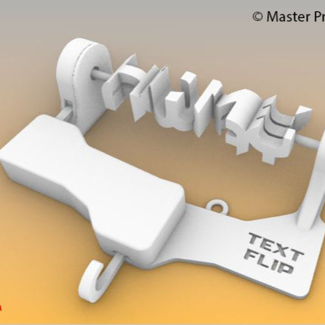 Text Flip - Key Hanger
