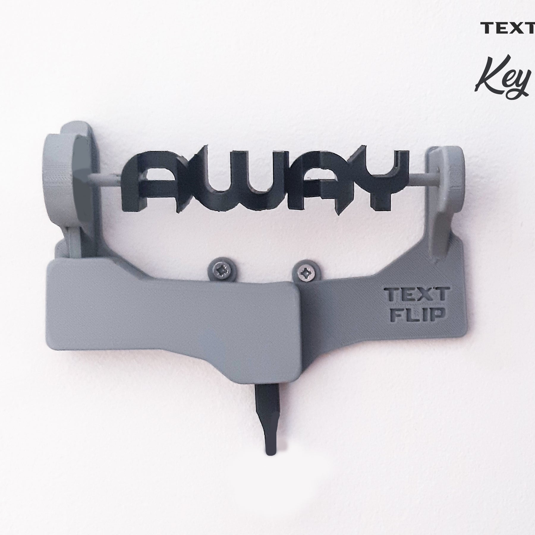 Text Flip - Key Hanger