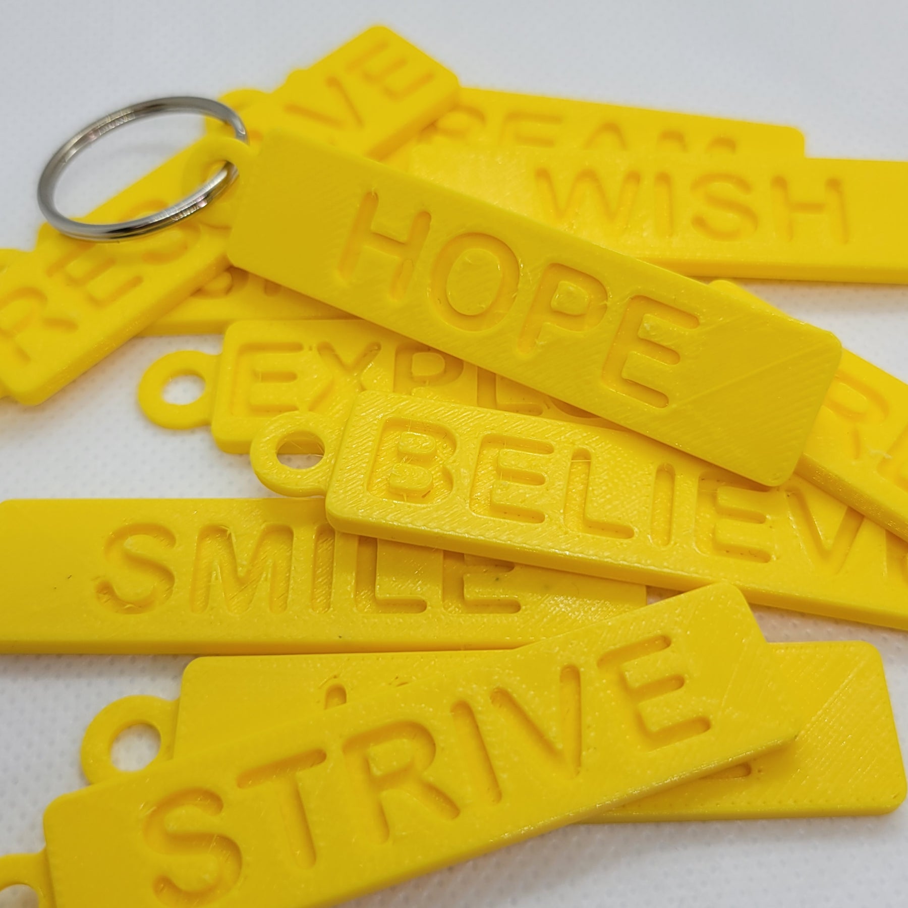 Yellow Ribbon Keychains