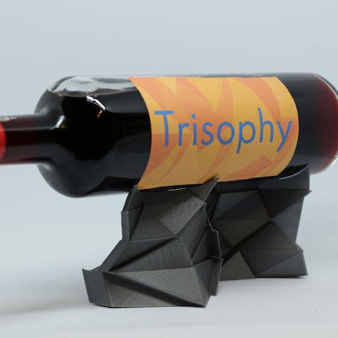 Poly Chaos Wine Holder / Bottle Display
