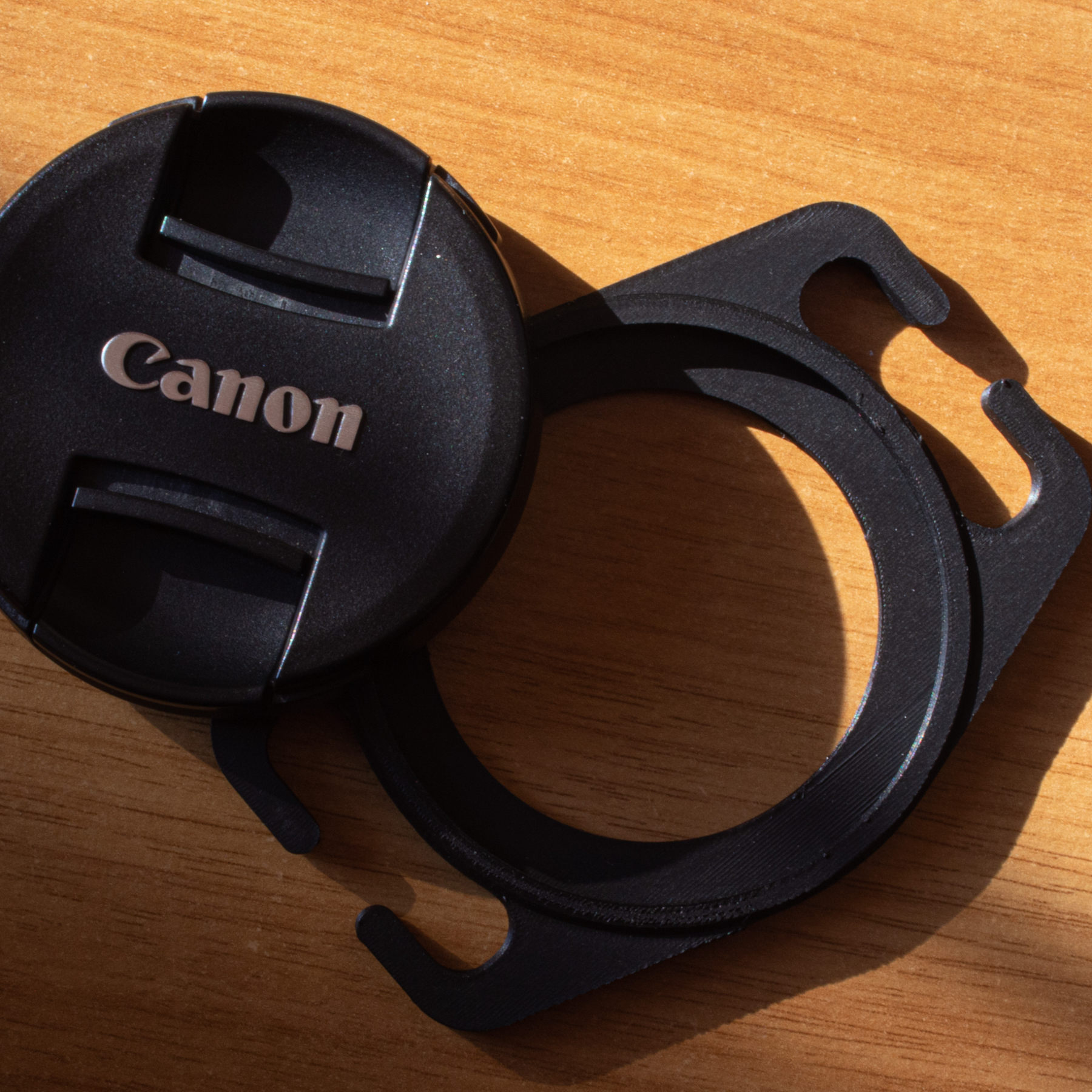 Lens Cap Holder for camera strap - 52 mm lens